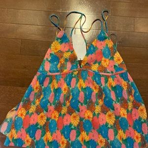 Zara Floral Strappy Tank, never worn tags on